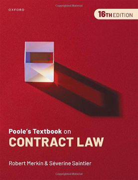 portada Pooles Textbook on Contract law 16Th Edition 
