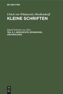 portada Geschichte, Epigraphik, Archäologie (en Alemán)