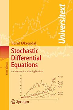 portada Stochastic Differential Equations: An Introduction With Applications (Universitext) (en Inglés)
