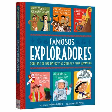 portada Famosos Exploradores - Libro con Solapas Divertidas (in Spanish)