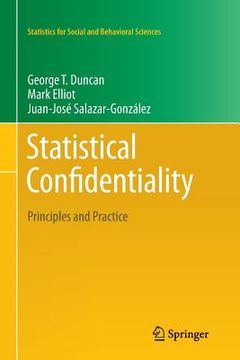 portada Statistical Confidentiality: Principles and Practice