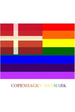 portada COPENHAGEN DENMARK Gay pride flag blank journal: DENMARK Gay pride flag blank journal (en Danés)