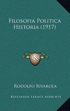 portada Filosofia Politica Historia (1917)