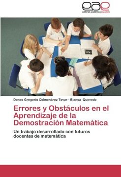 portada Errores y Obstáculos en el Aprendizaje de la Demostración Matemática: Un trabajo desarrollado con futuros docentes de matemática