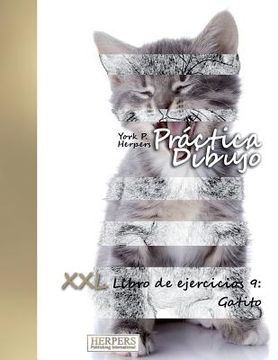 portada Práctica Dibujo - XXL Libro de ejercicios 9: Gatito