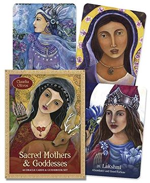 portada Sacred Mothers & Goddesses: 40 Oracle Cards & Guidebook set (en Inglés)