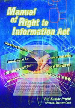 portada Manual of Right to Information act