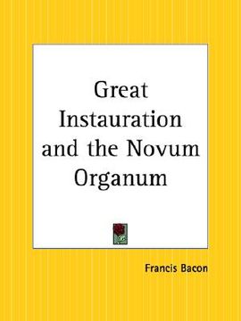 portada great instauration and the novum organum (en Inglés)
