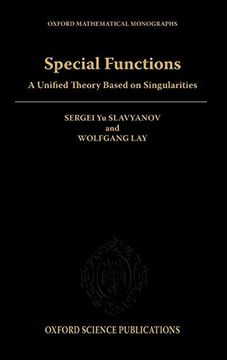 portada Special Functions: A Unified Theory Based on Singularities (Oxford Mathematical Monographs) 