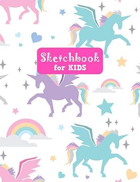 Sketchbook for Kids: Pretty Unicorn Large Sketch Book for