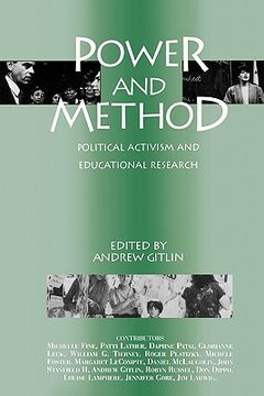 portada power and method: political activism and educational research (en Inglés)