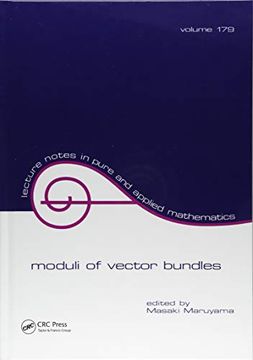 portada Moduli of Vector Bundles (en Inglés)