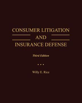 portada Consumer Litigation and Insurance Defense (en Inglés)