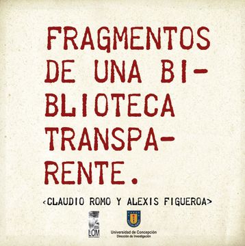 portada fragmentos de una biblioteca transparente (in Spanish)