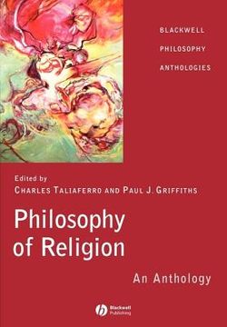 portada philosophy of religion: an anthology