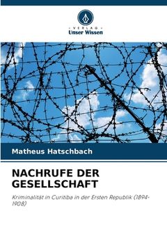 portada Nachrufe Der Gesellschaft (en Alemán)