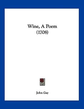 portada wine, a poem (1708) (in English)