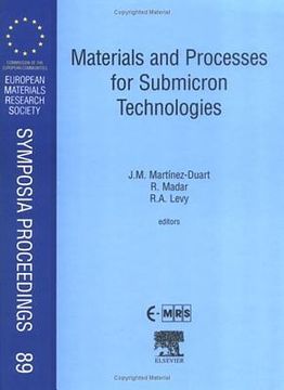portada Materials and Processes for Submicron Technologies: Volume 89 (in English)