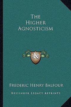 portada the higher agnosticism (en Inglés)