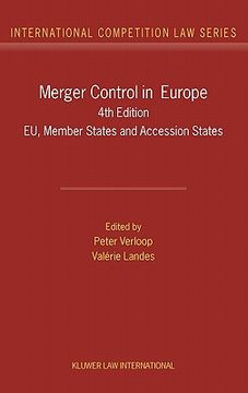 portada merger control in europe: eu, member states and accession states (en Inglés)