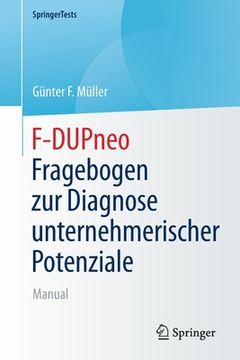 portada F-Dupneo - Fragebogen Zur Diagnose Unternehmerischer Potenziale: Manual (en Alemán)