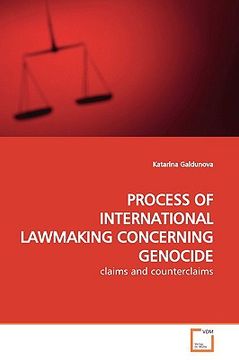 portada process of international lawmaking concerning genocide (in English)