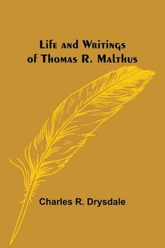 portada Life and Writings of Thomas r. Malthus 
