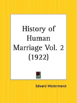 portada history of human marriage part 2 (en Inglés)