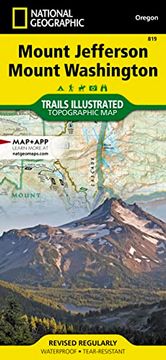portada Mount Jefferson, Mount Washington map (National Geographic Trails Illustrated Map, 819) (en Inglés)