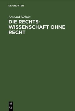 portada Die Rechtswissenschaft Ohne Recht (German Edition) [Hardcover ] (in German)