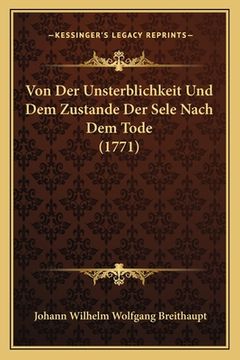 portada Von Der Unsterblichkeit Und Dem Zustande Der Sele Nach Dem Tode (1771) (in German)