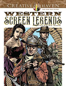 portada Creative Haven Western Screen Legends Coloring Book (Adult Coloring) 