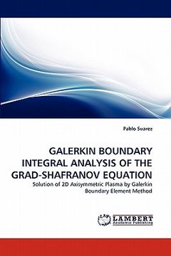 portada galerkin boundary integral analysis of the grad-shafranov equation (en Inglés)