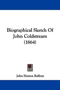 portada biographical sketch of john coldstream (1864) (in English)