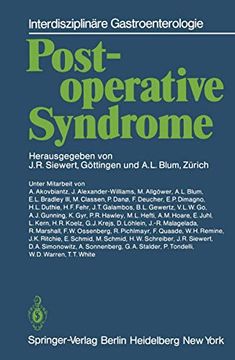 portada Postoperative Syndrome (en Alemán)