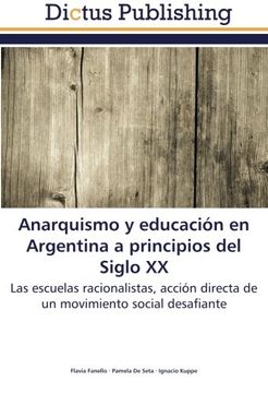 portada Anarquismo y educación en Argentina a principios del Siglo XX