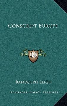 portada conscript europe (en Inglés)