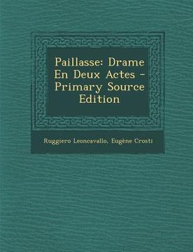 portada Paillasse: Drame En Deux Actes