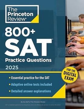 portada 800+ SAT Practice Questions, 2025: In-Book + Online Practice Tests for the Digital SAT