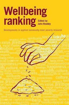 portada Wellbeing Ranking: Developments in Applied Community-Level Poverty Research (en Inglés)