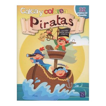 portada Calca y colorea - Piratas