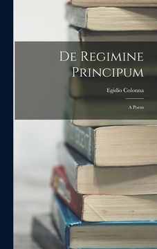 portada De Regimine Principum: A Poem (en Inglés)