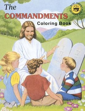 portada coloring book about the commandments