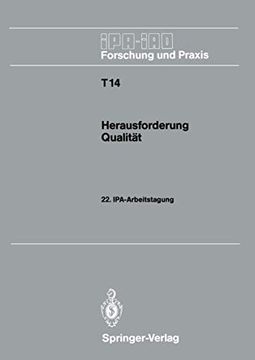 portada Herausforderung Qualität: 22. Ipa-Arbeitstagung 14. Und 15. November 1989 in Stuttgart (en Alemán)