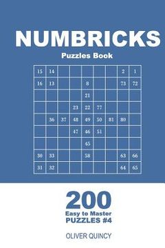 portada Numbricks Puzzles Book - 200 Easy to Master Puzzles 9x9 (Volume 4) (en Inglés)