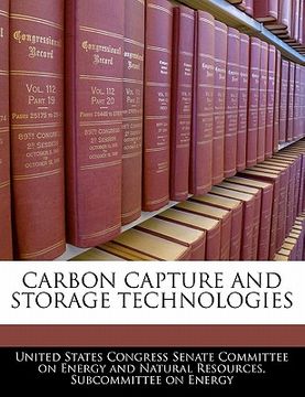 portada carbon capture and storage technologies (en Inglés)