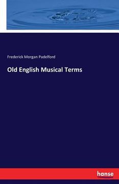 portada Old English Musical Terms (en Inglés)