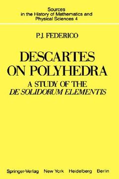 portada descartes on polyhedra (en Inglés)