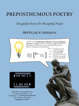 portada Preposthumous Poetry: Thoughtful Poems for Thoughtful People (en Inglés)