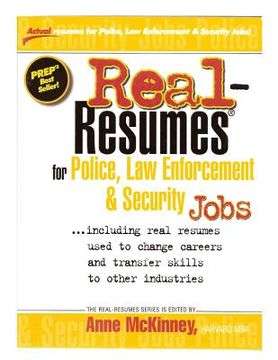 portada Real-Resumes for Police, Law Enforcement, & Security Jobs (in English)